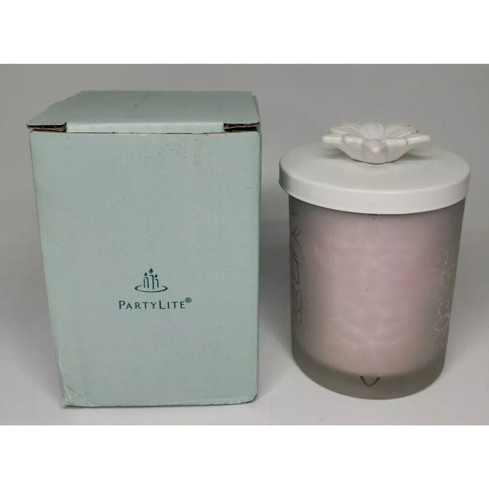 PartyLite Apple Blossom Decorative Jar Candle Retired New P18C/G27277